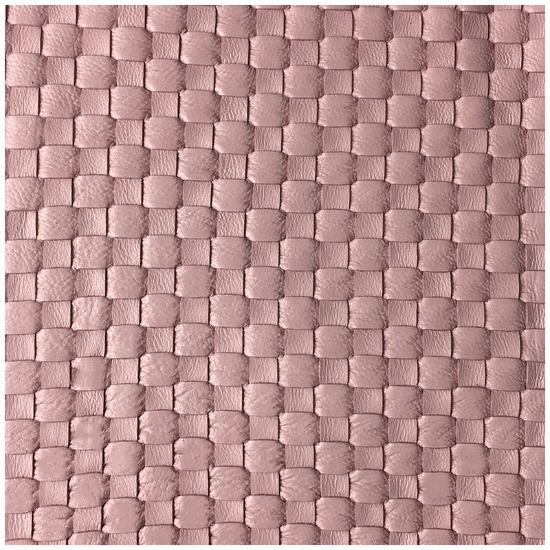 2021 new mixed sheep leather leather pink square woven waterproof sheepskin for luggage, shoes and boots leather