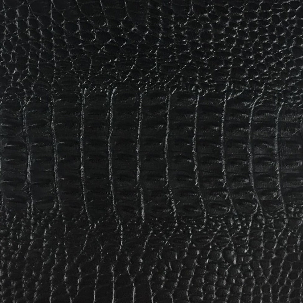 The new 2021 customizable leather top layer small crocodile pattern embossed full-grain oil wax dyed cowhide