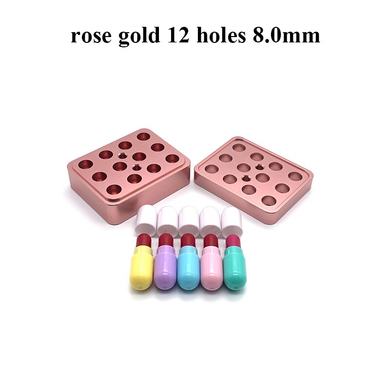 12.1mm/9.3mm/9.1mm/8mm DIY Lipstick  Aluminum Alloy Silver Mold Lip Rouge Balm Lipbalm Makeup Making Tool Fill Mould Only