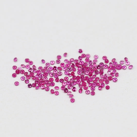 KDG DIY Watch Natural ruby loose stone watch wholesale round 1.0mm non-burning AAA quality factory supply