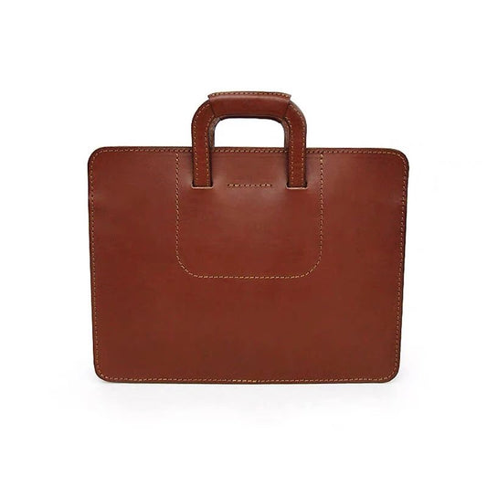 Men's business briefcase version type drawings handmade diy vegetable tanned leather trend handbag computer bag