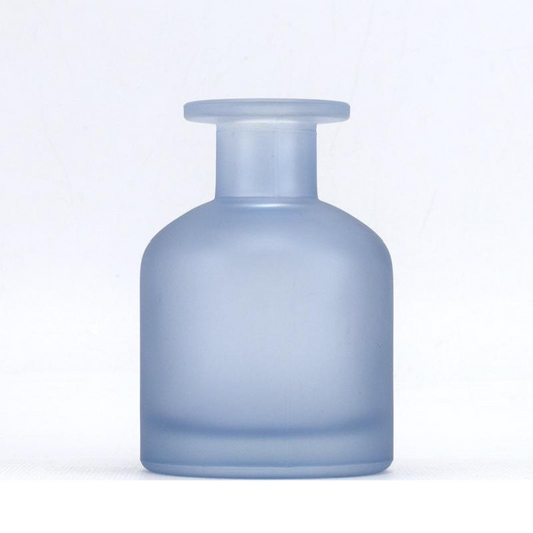 KDG DIY aromatherapy Factory customized sky blue pot belly aromatherapy bottle 200ml150ml diffuser bottle deodorant bottle fire-free transparent glass bottle