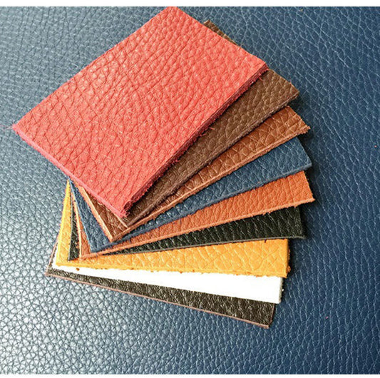 0.8-1.4mm Genuine leather lychee pattern sheep leather suitable for fashion women's shoes and boots soft bag spot top layer leather wholesale