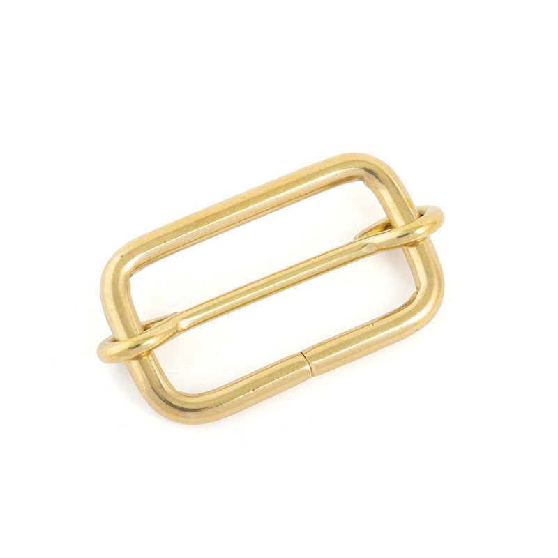 10PCS Factory stock wholesale pure copper bag with adjustment buckle pure brass pull core buckle brass Japanese-word luggage hardware