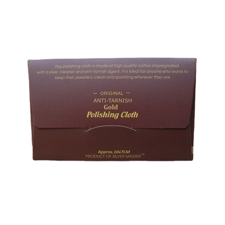 1PC Gold polishing cloth OEM/ODM Service wholesale rectangular pink double-sided logo can be set